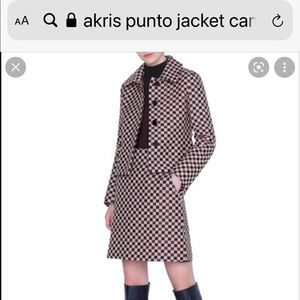 New with tags Akris Punto checked jacket